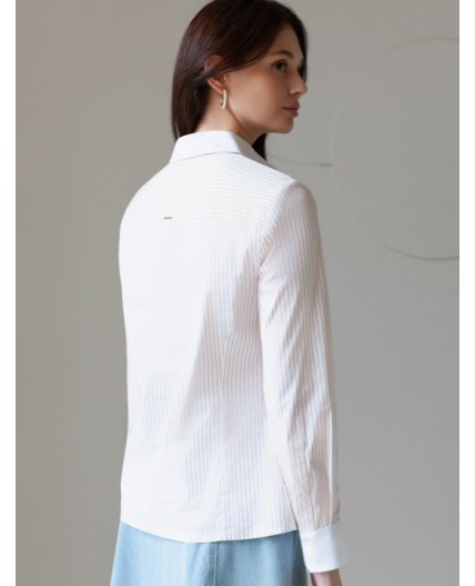 Блузка женская белый-желтый