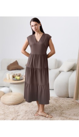 Платье женское кофе