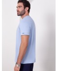 Футболка мужская голубой