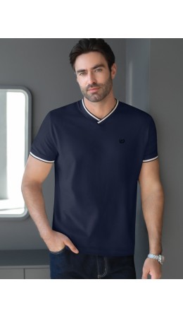 Футболка мужская т.синий