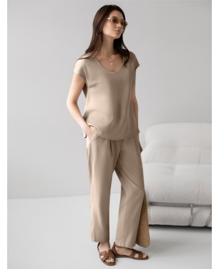 Брюки женские светло-бежевый