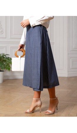 Юбка женская серо-синий