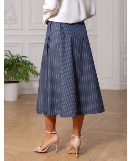 Юбка женская серо-синий