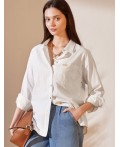 Блузка женская молочный-бежевый
