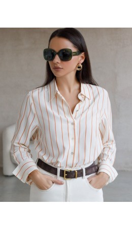 Блузка женская молочно-коралловый