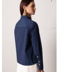 Блузка женская темно-синий