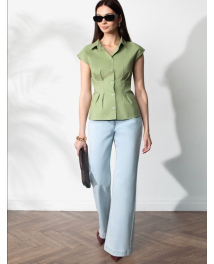 Блузка женская оливковый