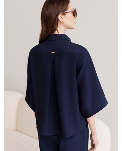 Блузка женская темно-синий