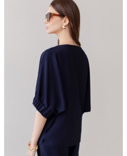 Блузка женская темно-синий