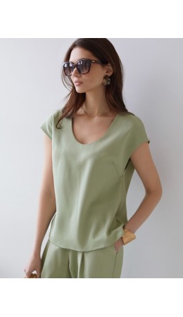 Блузка женская зеленый чай