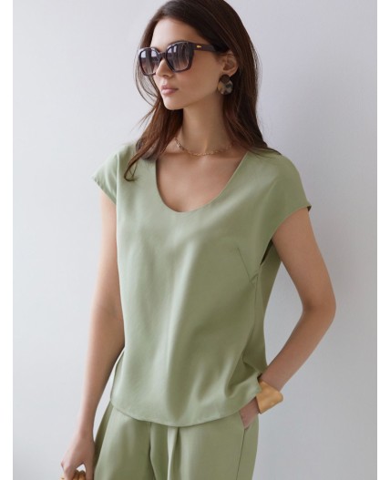 Блузка женская зеленый чай