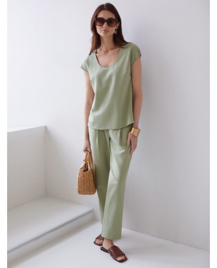 Блузка женская зеленый чай