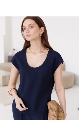 Блузка женская темно-синий