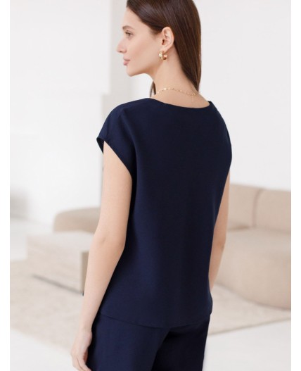 Блузка женская темно-синий