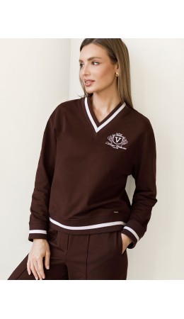 Джемпер женский коричневый