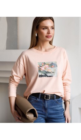 Джемпер женский пудра_пейзаж