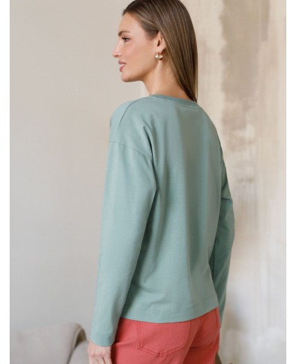 Джемпер женский св.оливковый_пейзаж