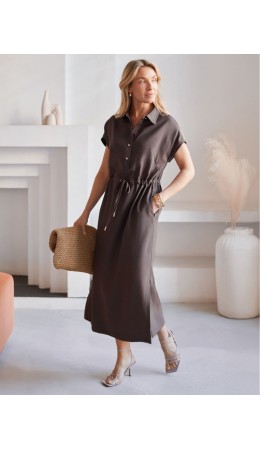 Платье женское кофейный