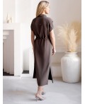 Платье женское кофейный