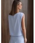 Топ женский голубой
