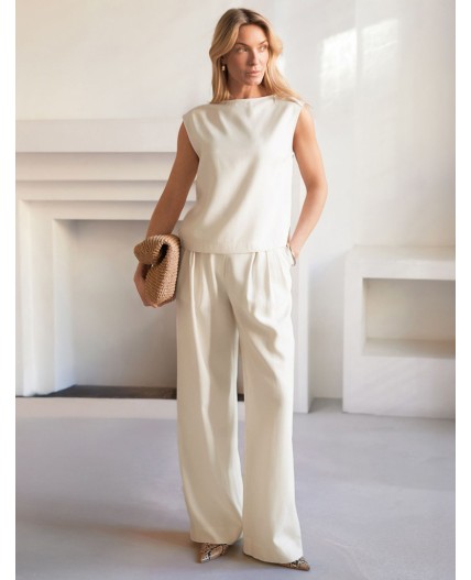 Топ женский натуральный белый