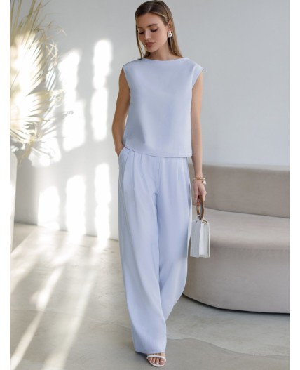 Брюки женские голубой