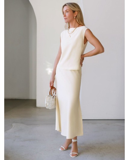 Юбка женская натуральный белый