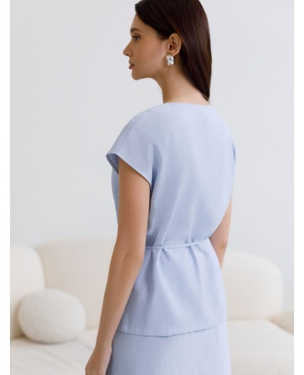 Жилет женский голубой