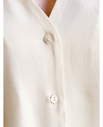 Блузка женская натуральный белый