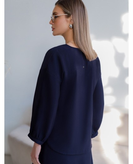 Блузка женская темно-синий