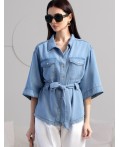 Блузка женская светло-голубой