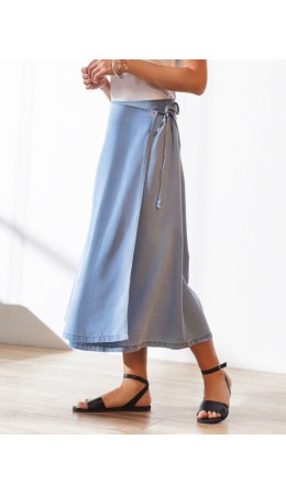 Юбка женская светло-голубой