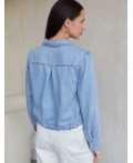 Блузка женская светло-голубой