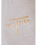 Футболка женская кофейный меланж_inspire