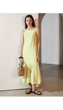 Платье женское лимонный