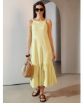 Платье женское лимонный