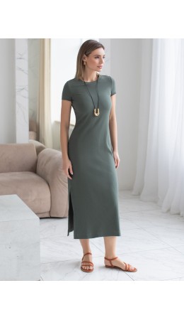 Платье женское т.оливковый