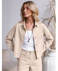 Жакет женский светло-бежевый