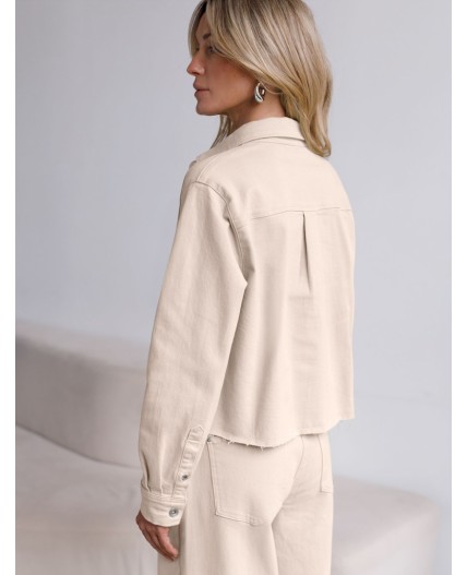 Жакет женский светло-бежевый