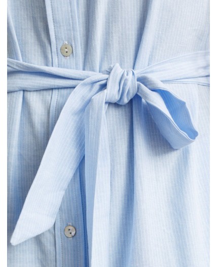 Платье женское голубой-белый