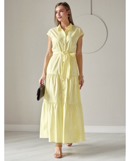 Платье женское лимонный