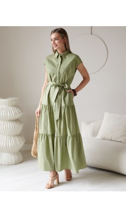 Платье женское оливковый