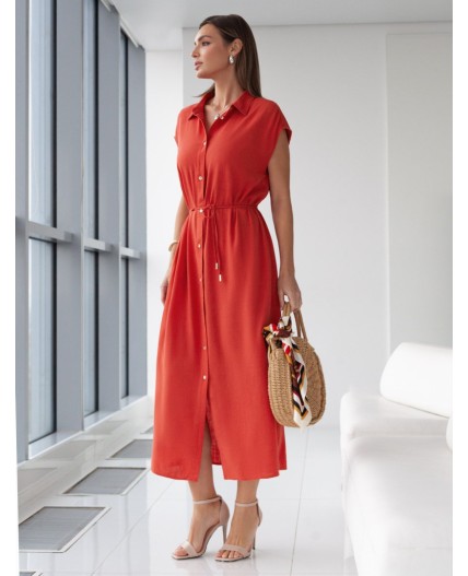 Платье женское коралловый