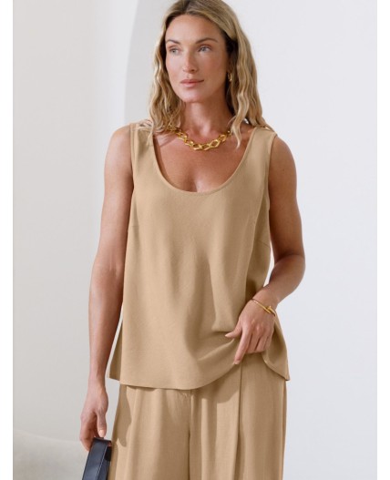 Топ женский бежевый