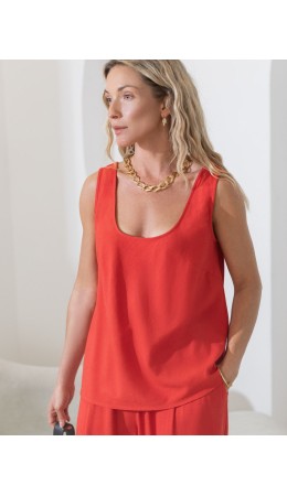 Топ женский коралловый