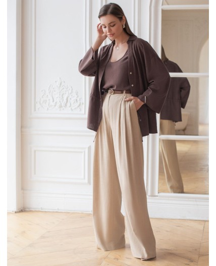 Топ женский коричневый