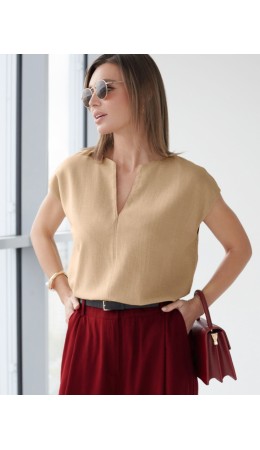 Топ женский бежевый