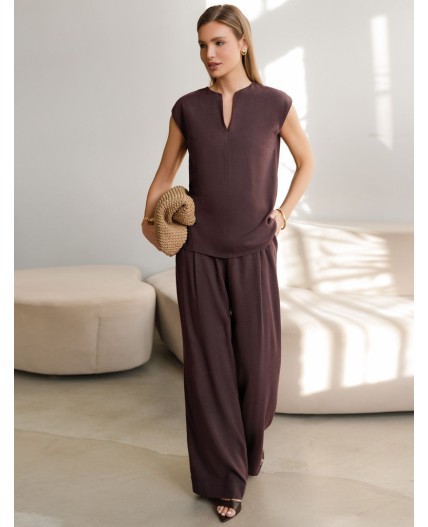 Топ женский коричневый