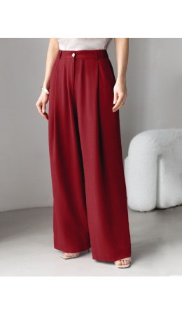 Брюки женские гранатовый