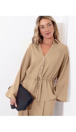 Блузка женская бежевый